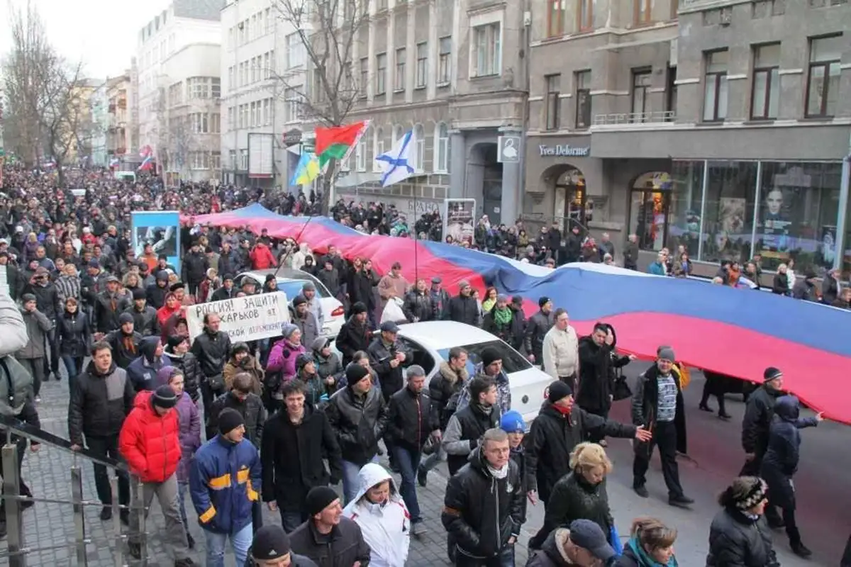 Шествие в Харькове, весна 2014 года. 