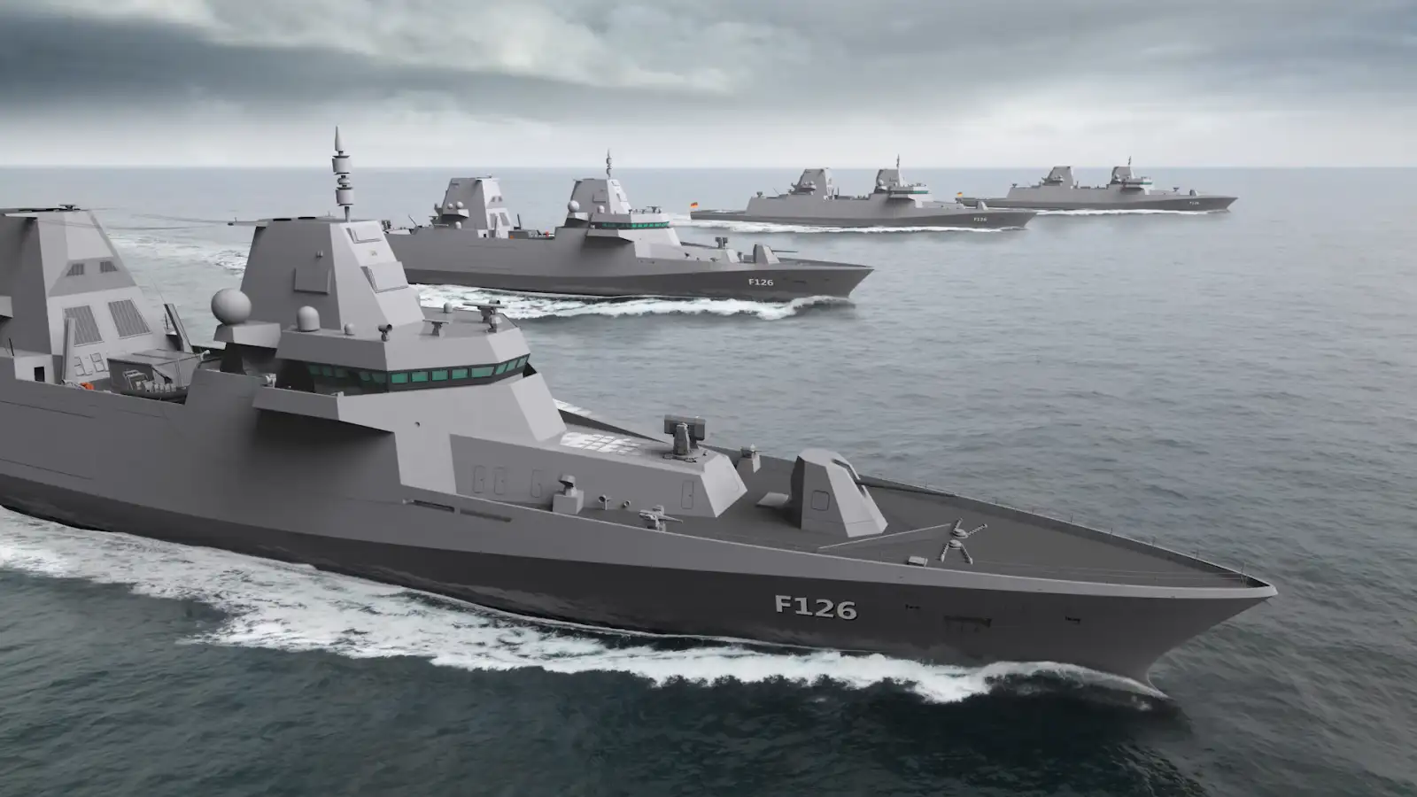 Концептуальный дизайн будущего фрегата F126. 