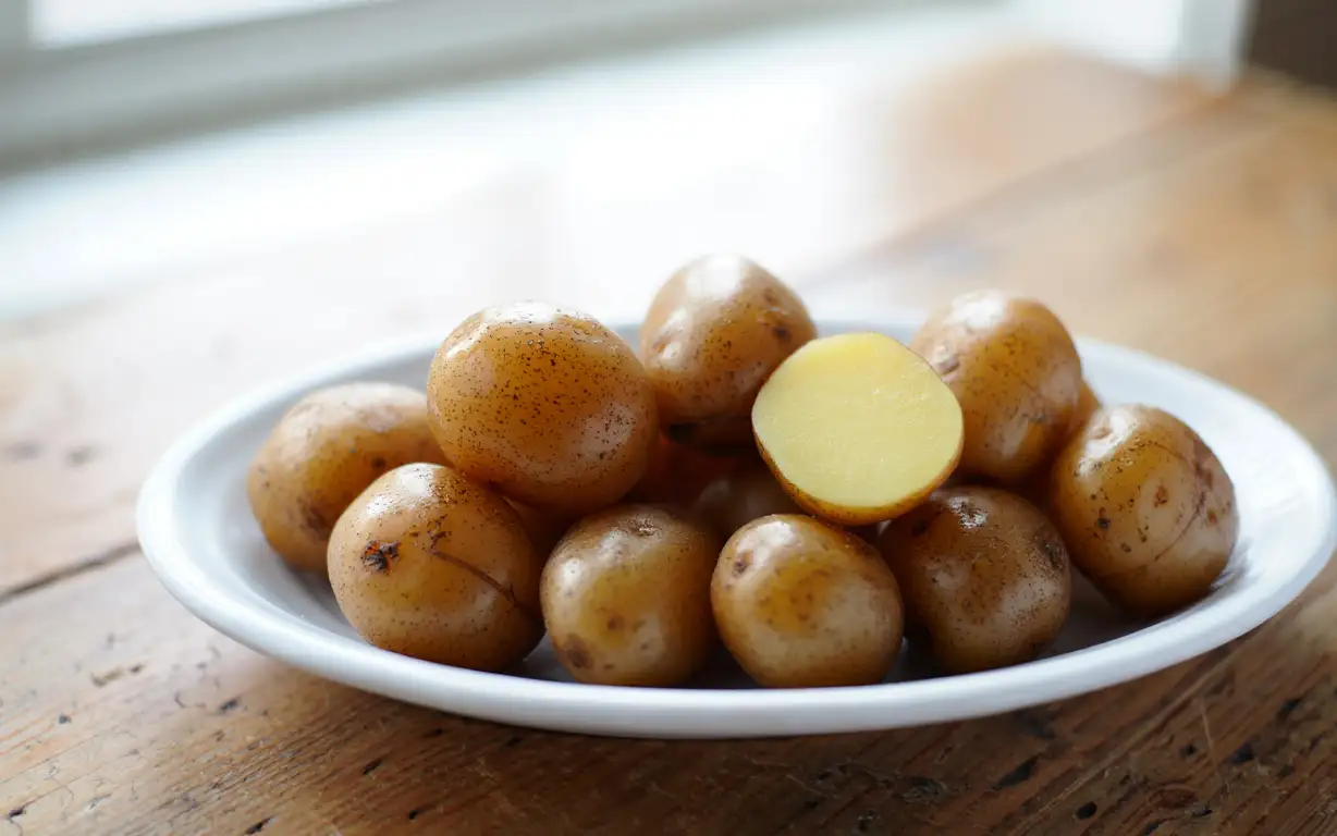 Отварной картофель.