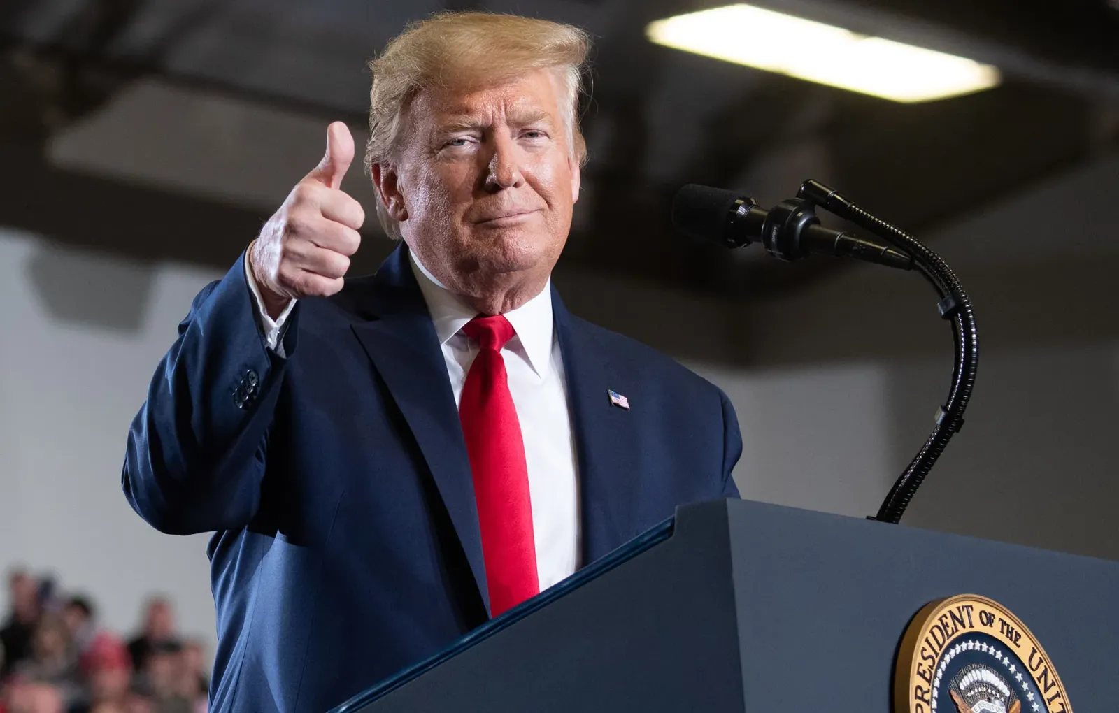 Бывший президент США Дональд Трамп.  