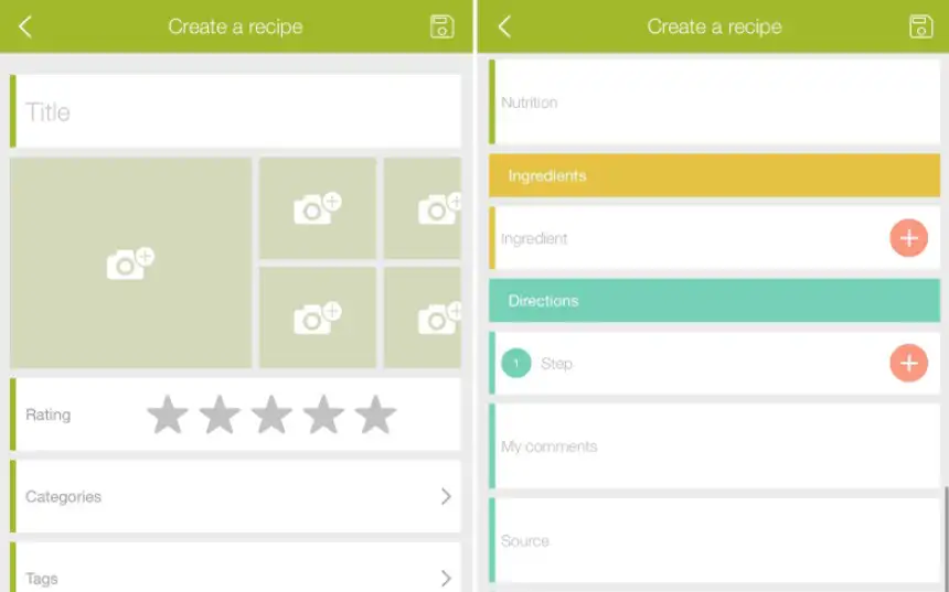 Скриншот приложения Cookmate.
