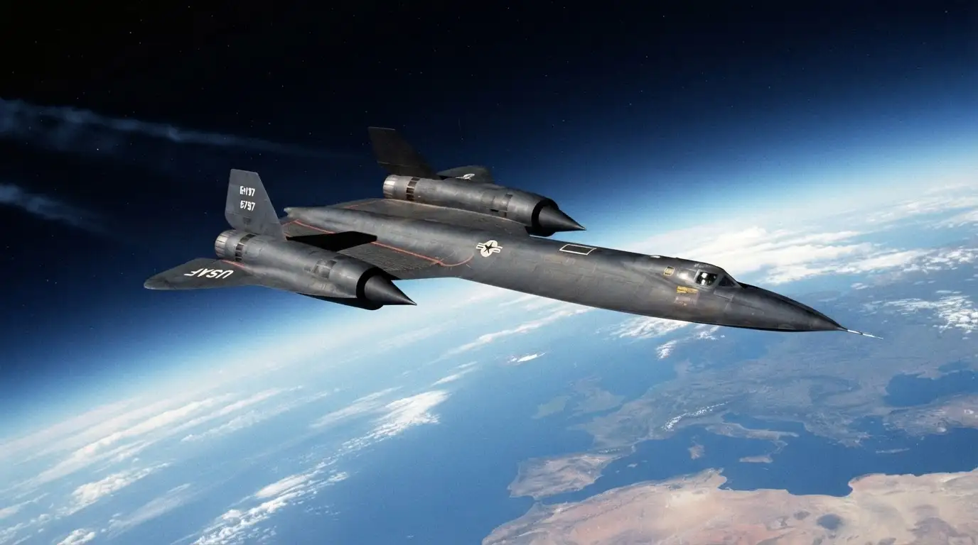 SR-71 Blackbird. Изображение сгенерировано ИИ. 