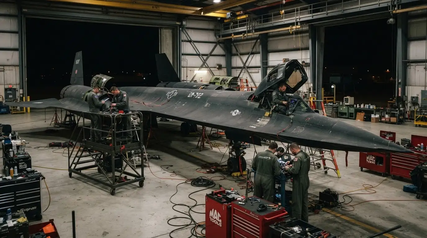 SR-71 Blackbird. Изображение сгенерировано ИИ. 