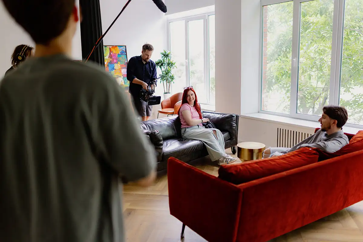 Кадр со съемочной площадки. 