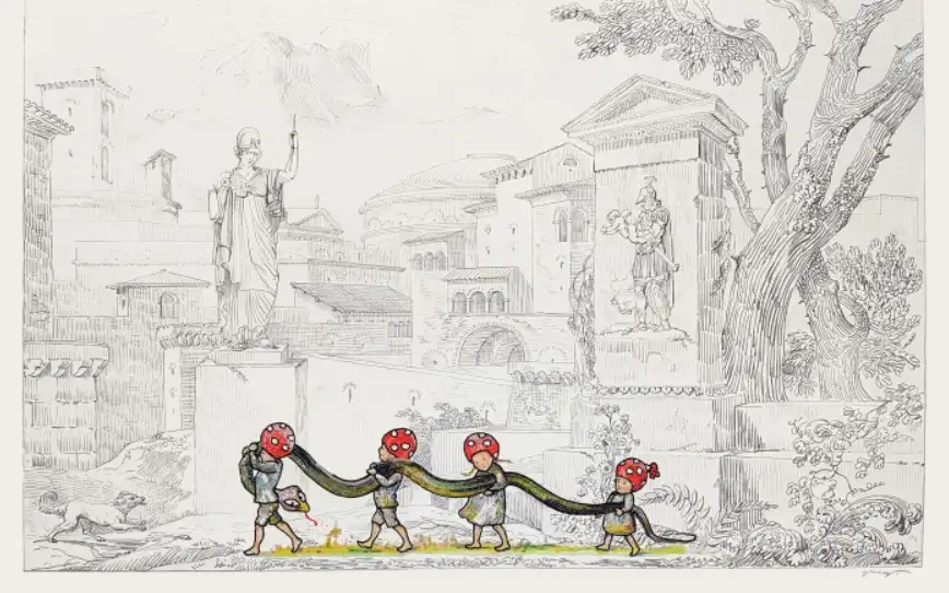 Работа Владимира Грига «Лесовички» (2019). Из собрания Ирины Меньшиковой. 