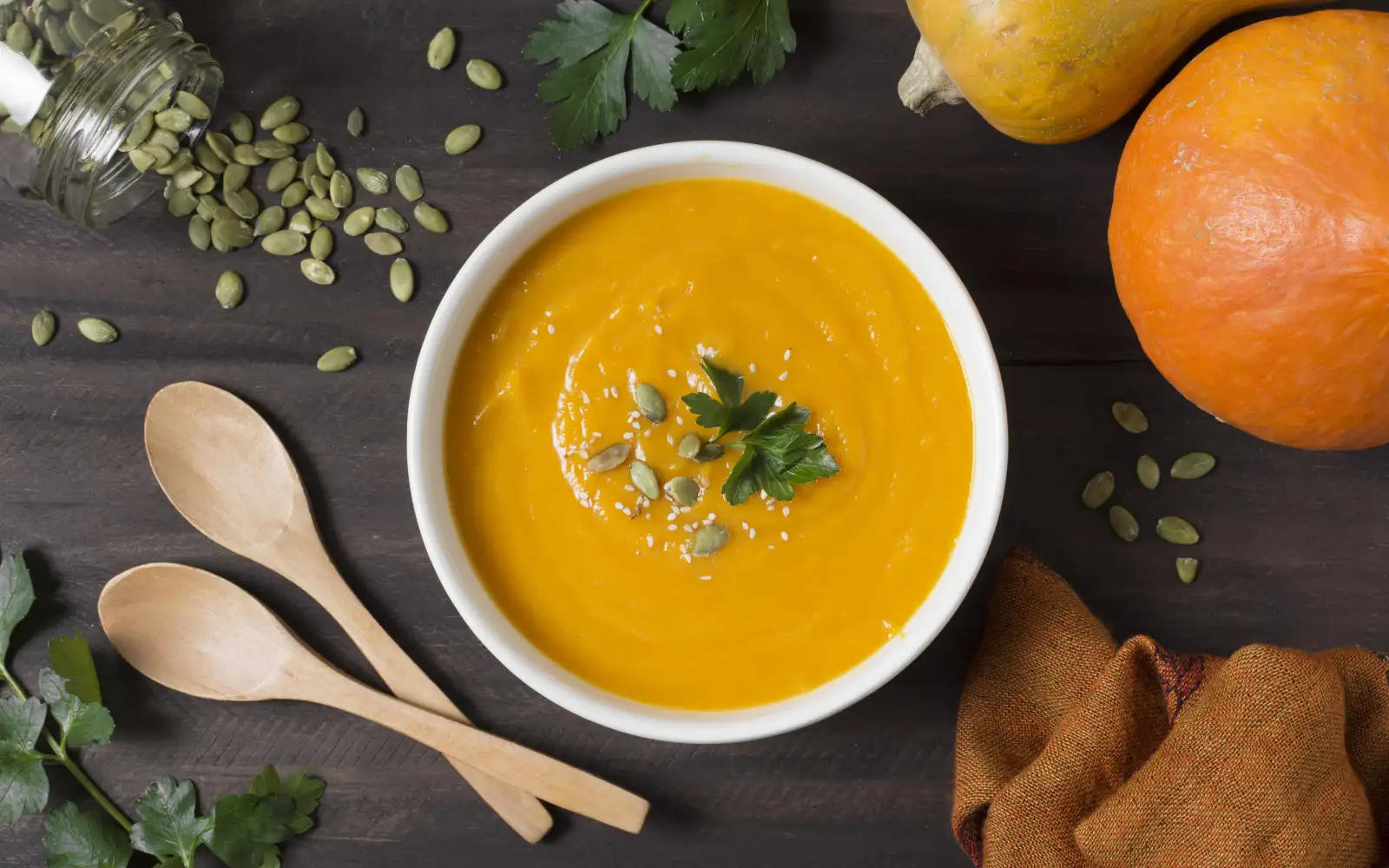 Тыквенный крем-суп.