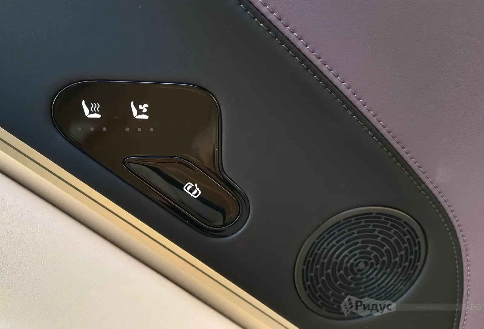 AVATR 11, кнопка подогрева заднего сиденья расположена на задней двери.  