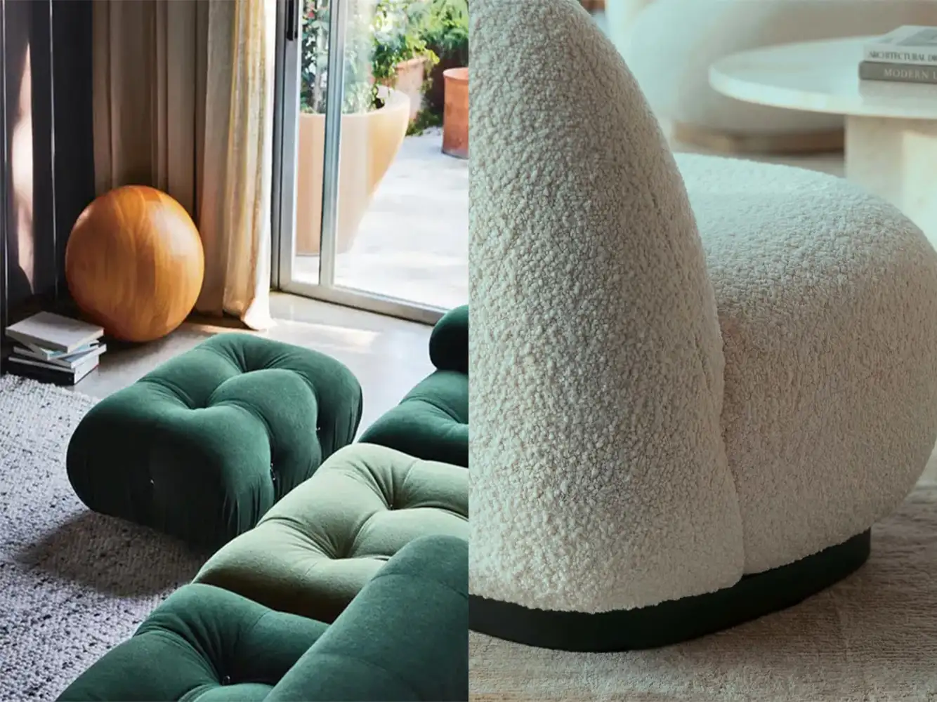 Диван Camaleonda и кресло Pacha Lounge.