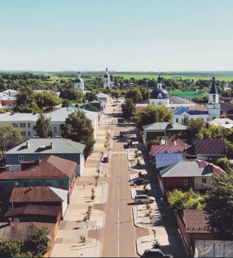 Вид на Зарайск.