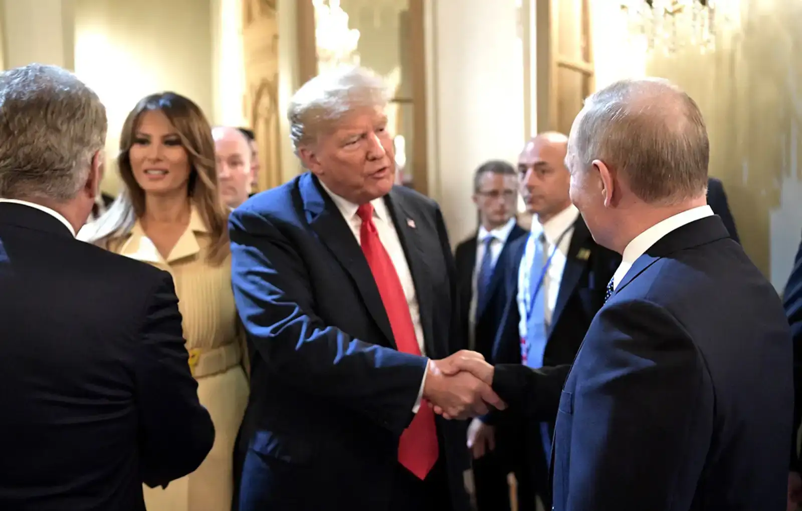 Встреча Владимира Путина и Дональда Трампа в 2018 году.   