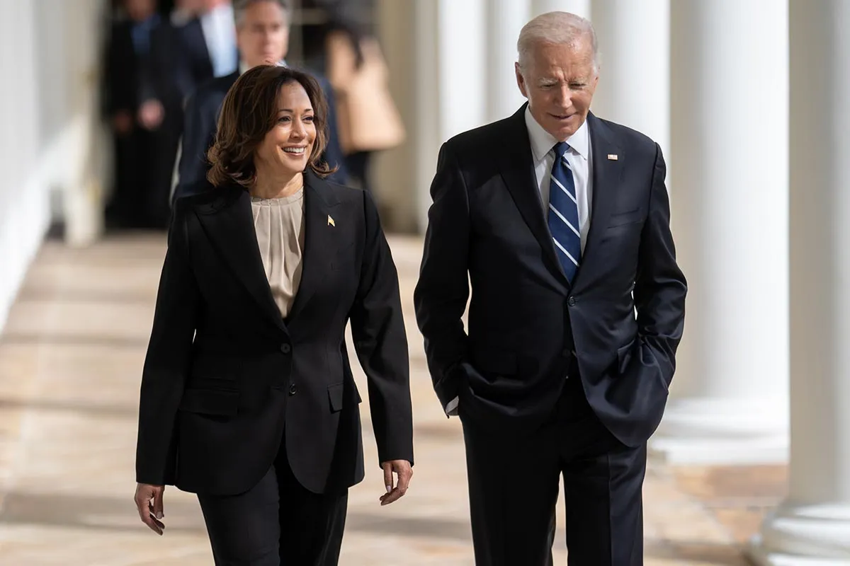 Вице-президент США Камала Харрис и президент США Джо Байден.