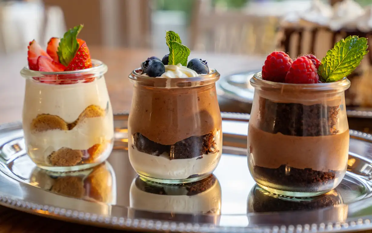 Десерты в банках.