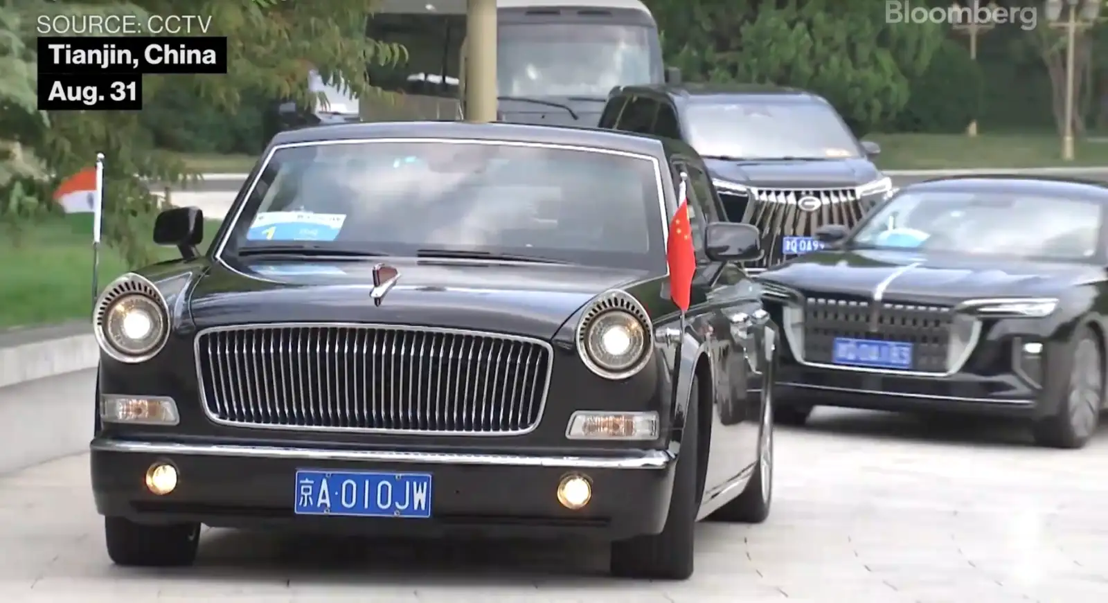 Кортеж премьер-министра Индии Моди