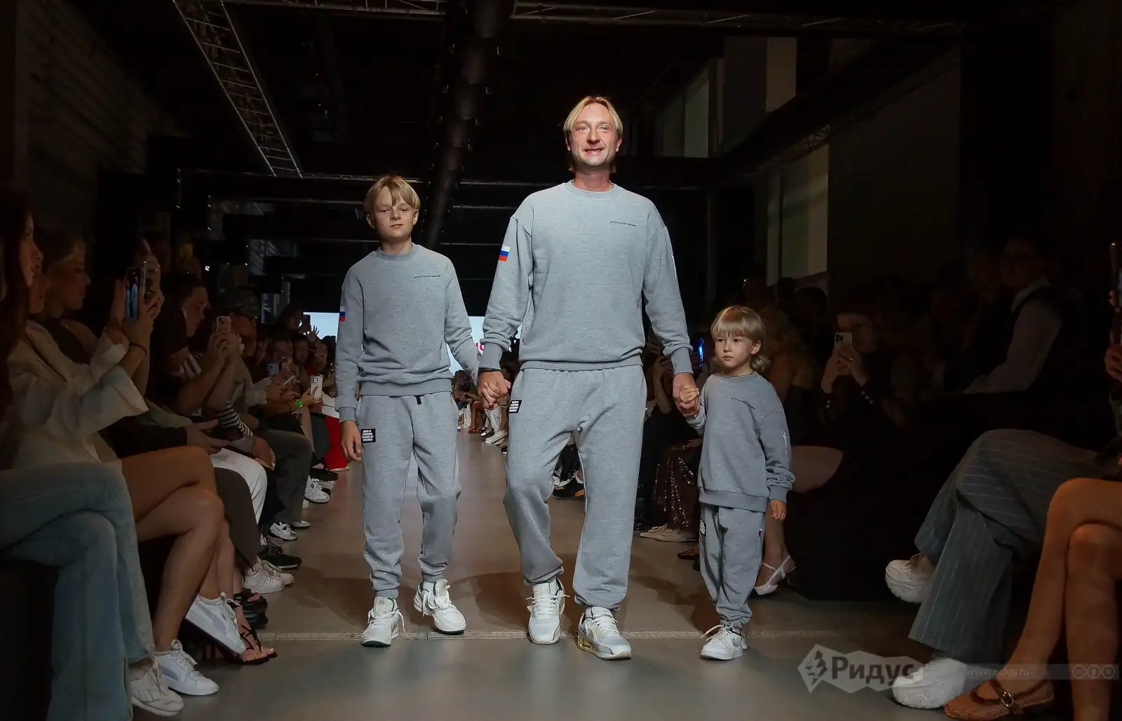 Московская неделя моды, Евгений Плющенко с детьми.  