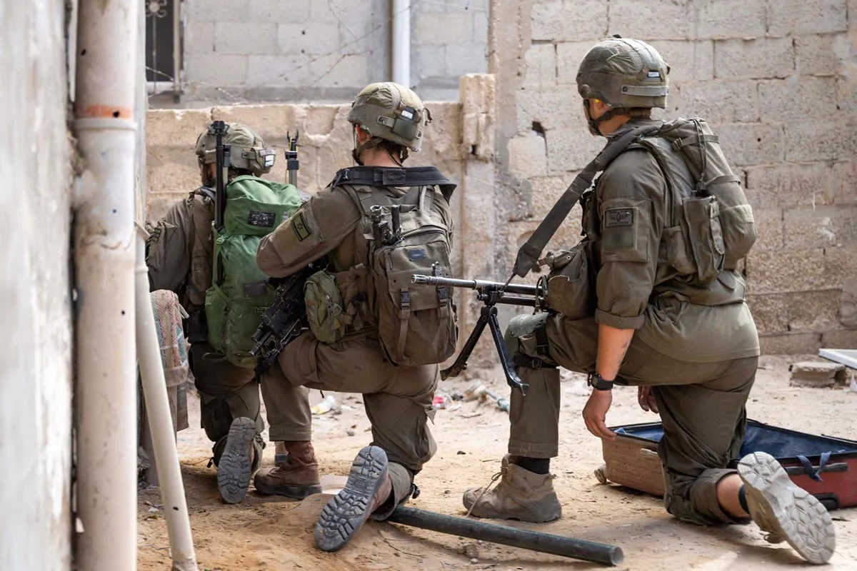 Армия Израиля в секторе Газа.