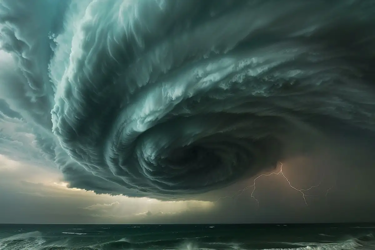 3D-визуализация ветра в океане. 