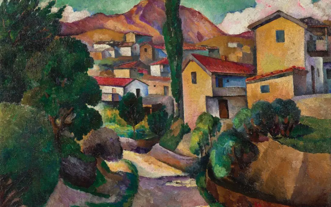 «В южном городе» (1915) Адольфа Мильмана. 