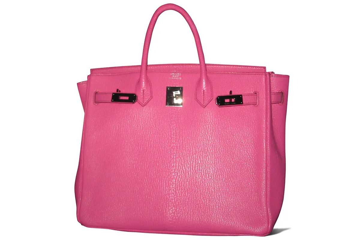 Розовая сумка от Birkin