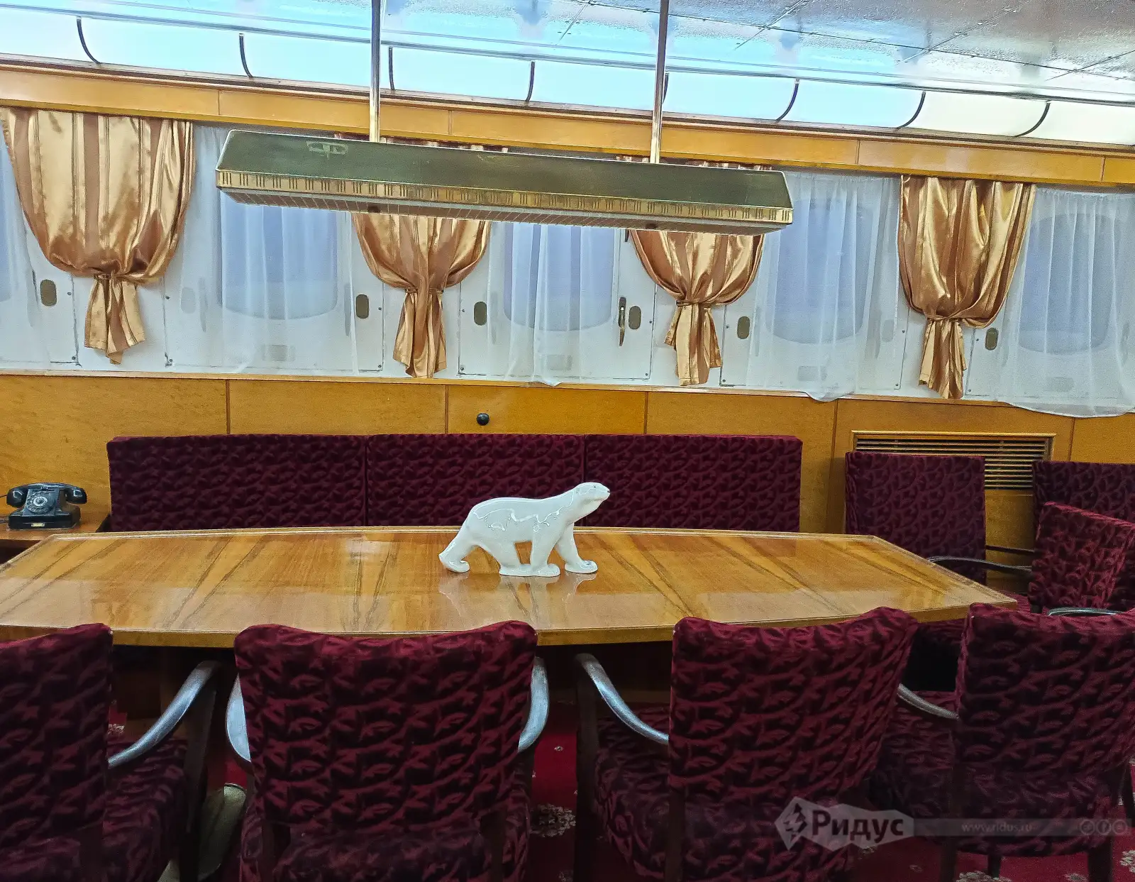 Атомный ледокол «Ленин», каюта капитана, кают-компания.  