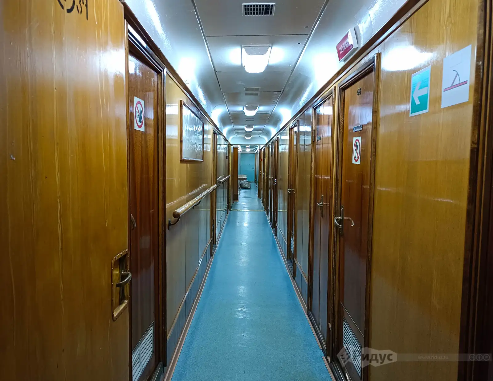 Атомный ледокол «Ленин», судовые корридоры.  