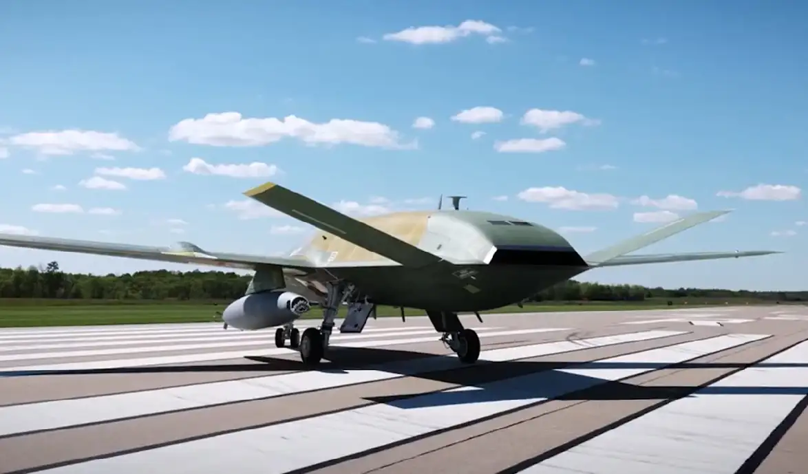 Беспилотный заправщик MQ-25A Stingray, скриншот видео. 