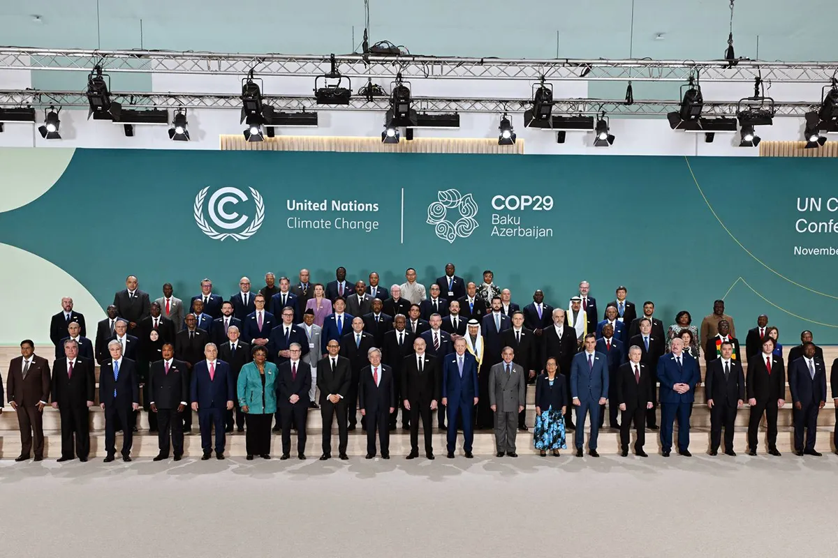 Саммит мировых лидеров по борьбе с изменением климата на COP29