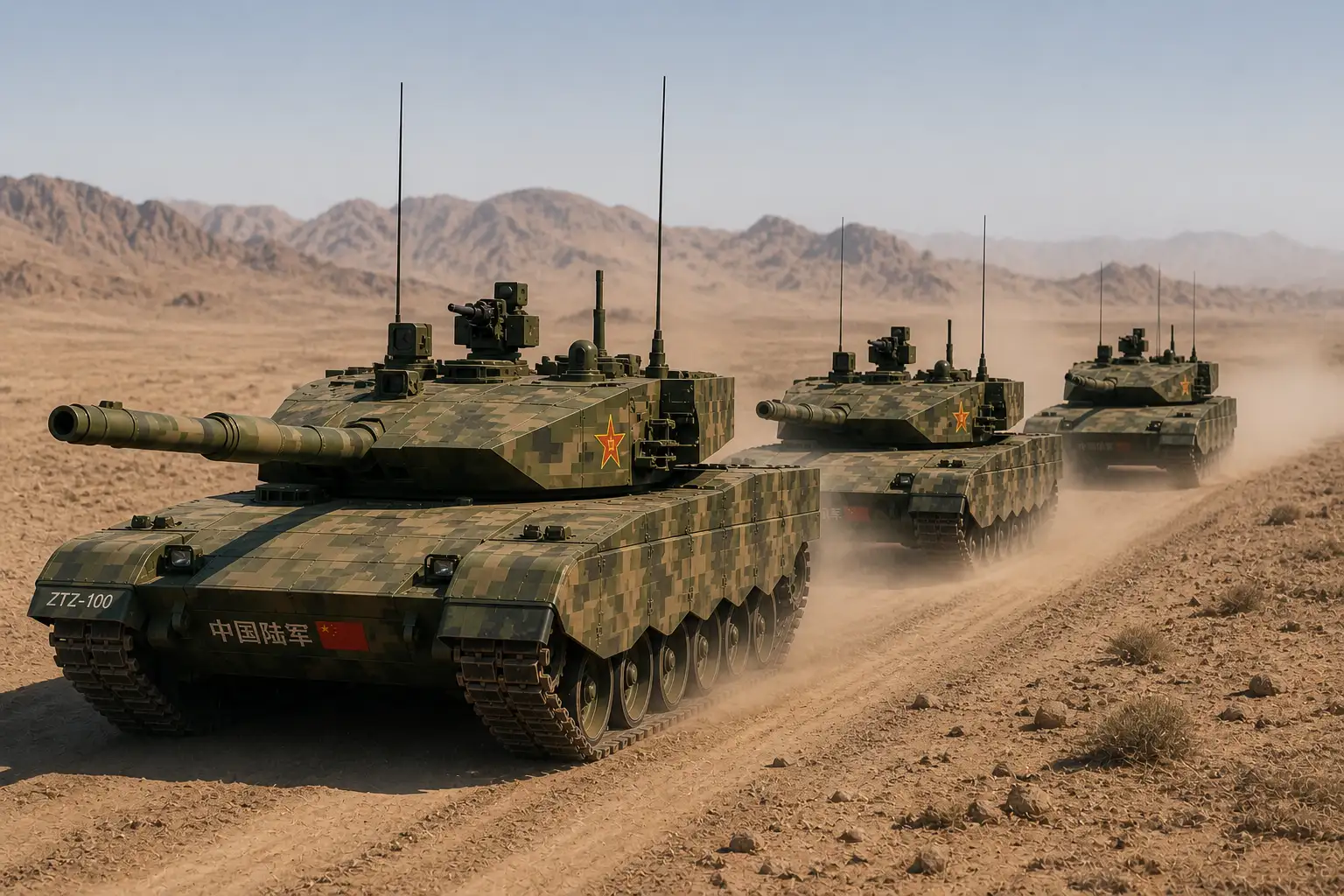 Танки Type 100. 