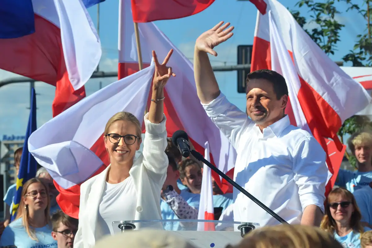 Рафал Тшаковский с женой. 